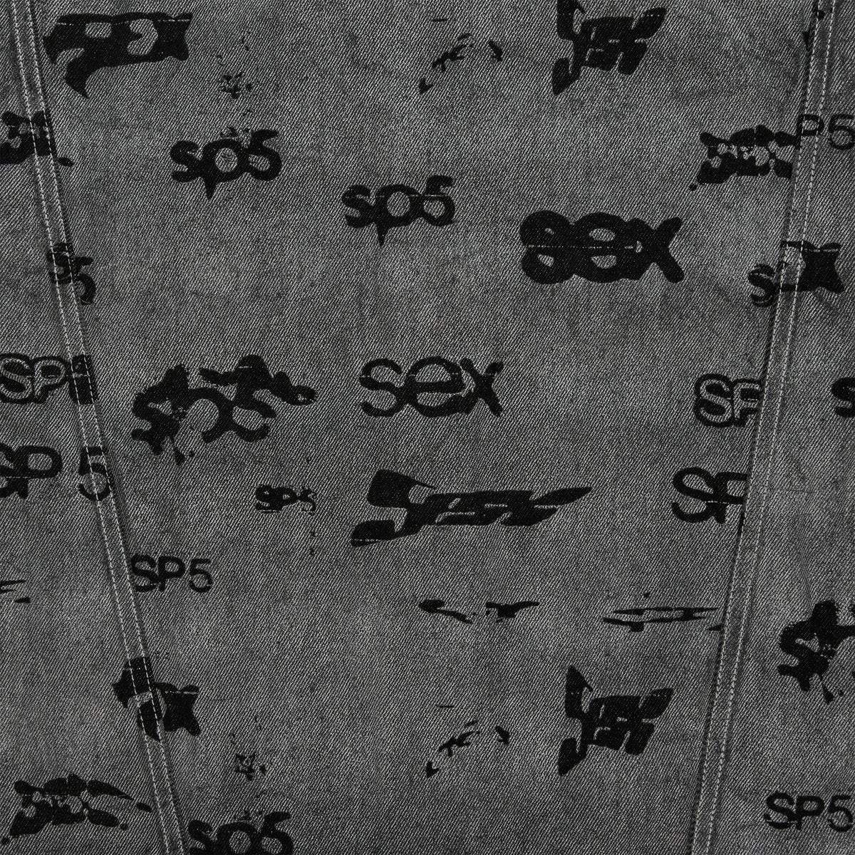 Sp5der SEX AOP FOIL Trucker Jacket