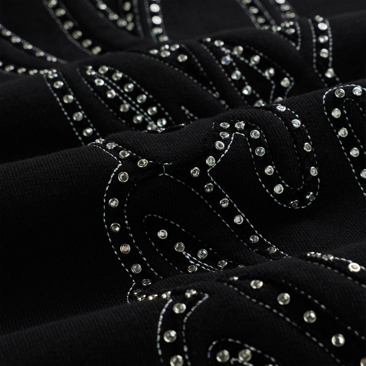Sp5der Rhinestone Script WIDE LEG Sweatpant