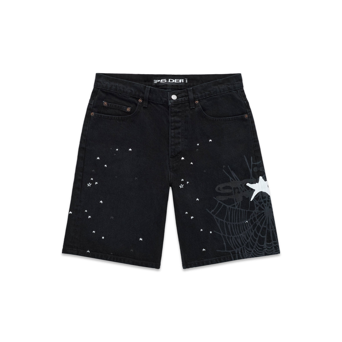Sp5der Heavy WEB Denim Short