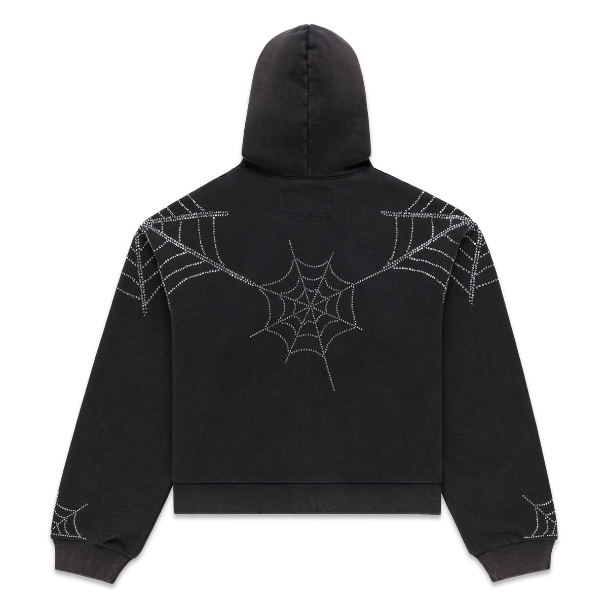 Sp5der Rhinestone WEB ZIP Hoodie