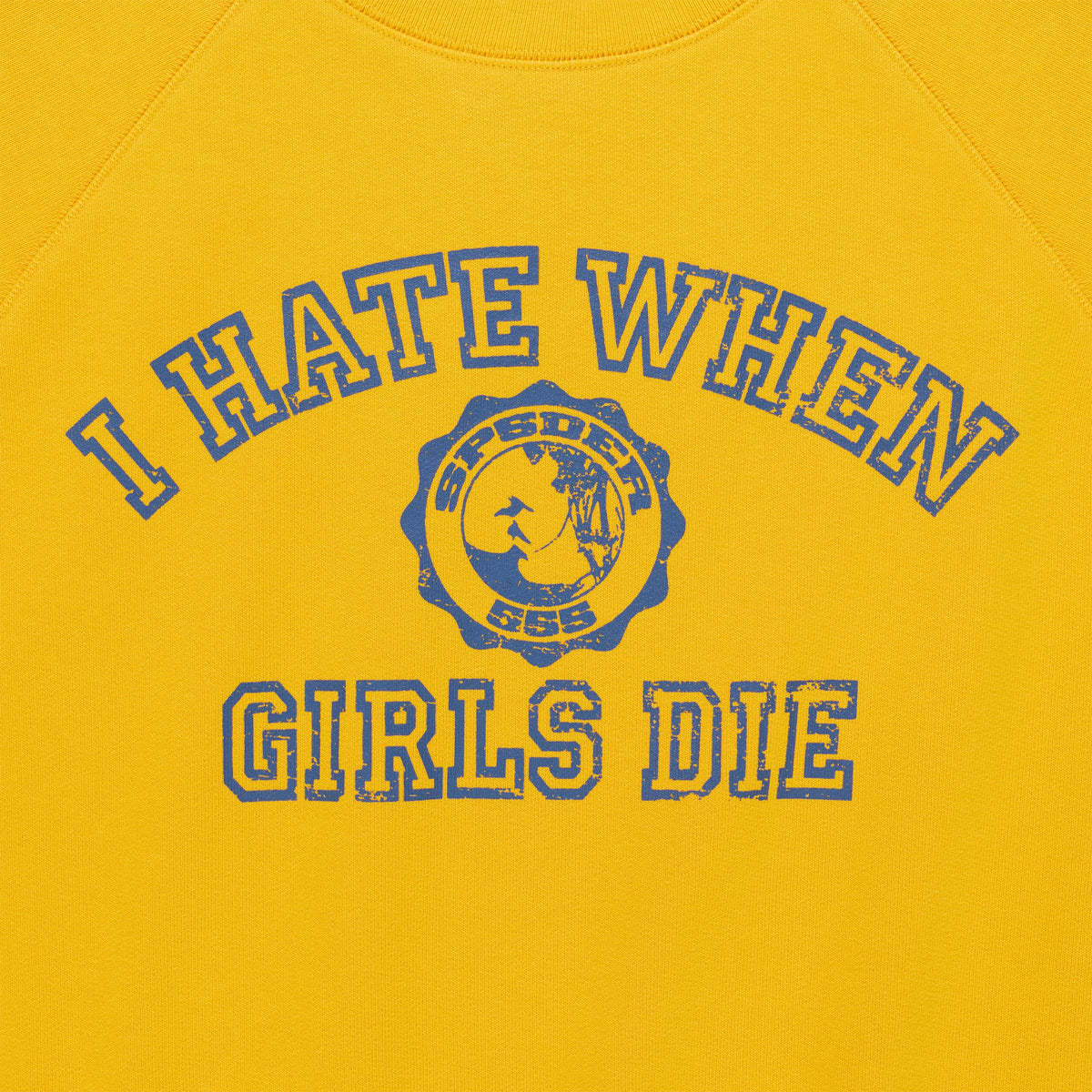 Sp5der I H8 WHEN Girls DIE Raglan Crewneck