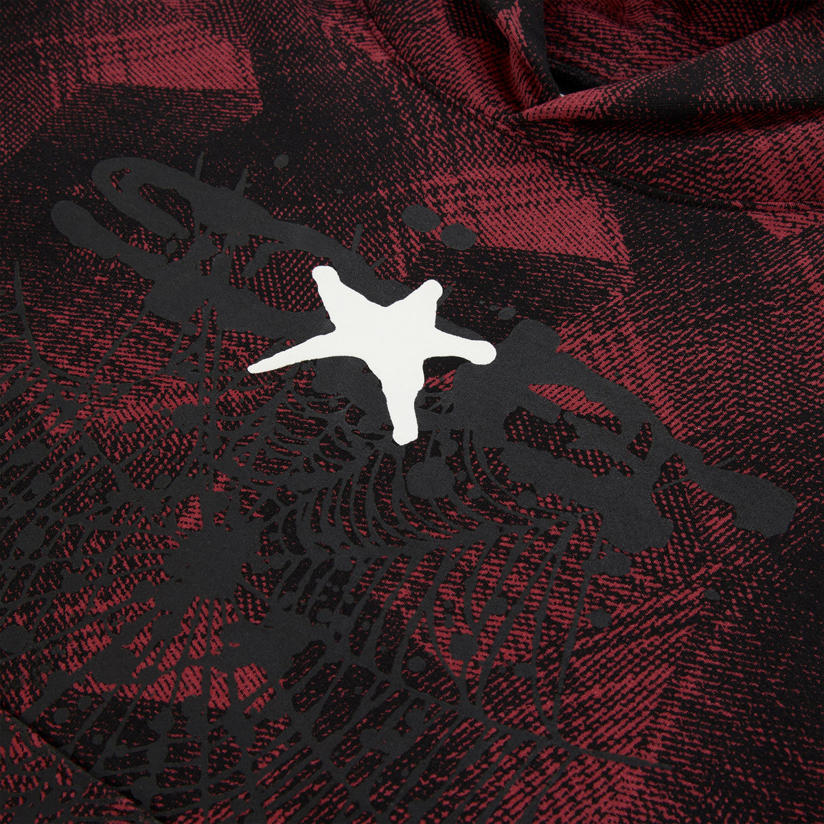 Sp5der Plaid Splatt Hoodie
