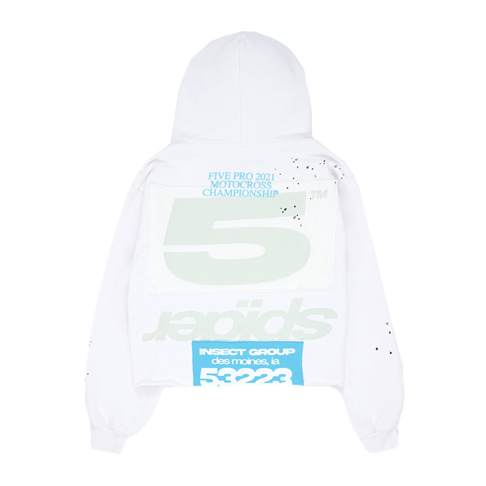 Sp5der Cropped Hoodie