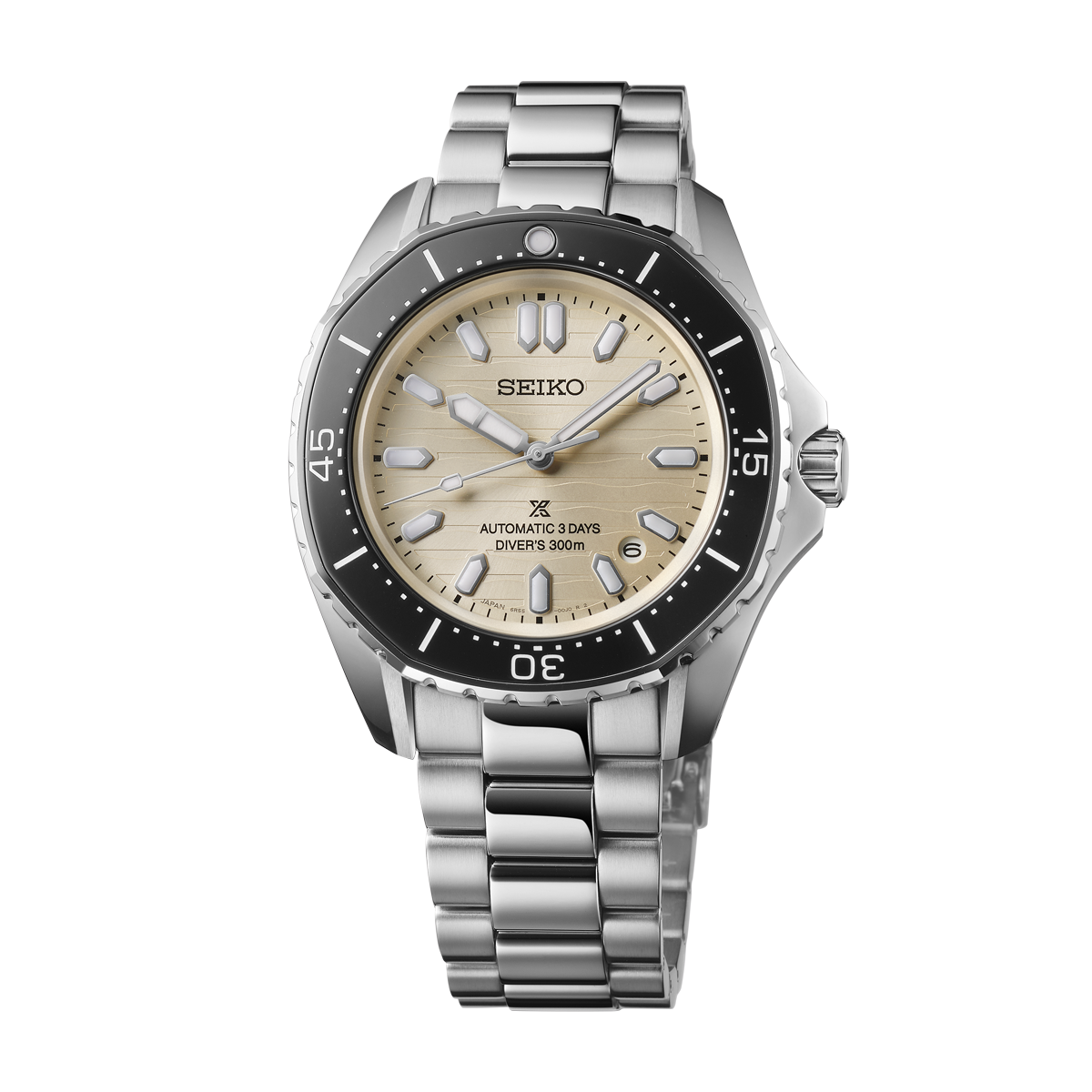Seiko Prospex DiverS Watch Polygonal In Pearl-White