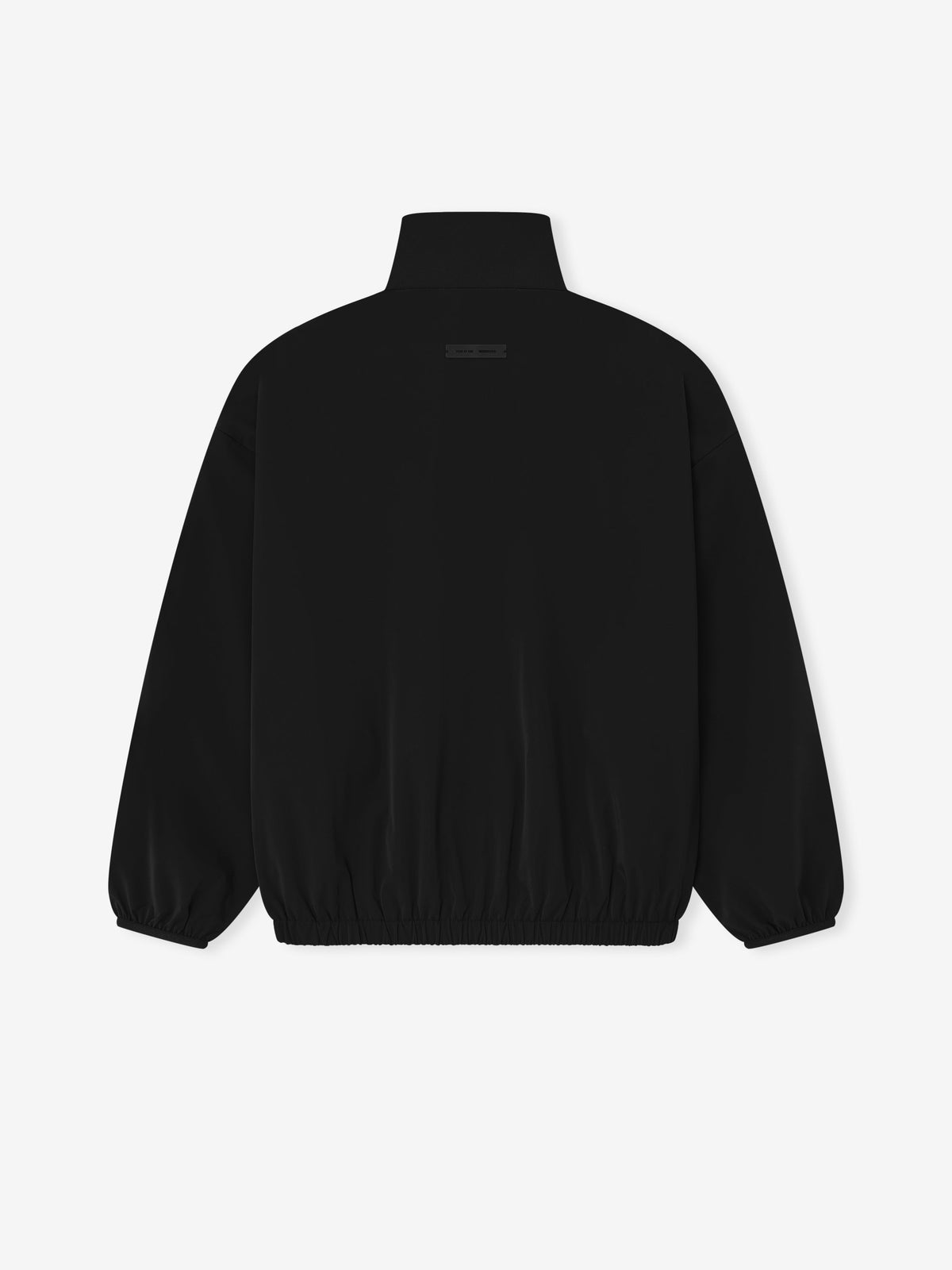 Essentials Sporty Nylon Half Zip Jet Black