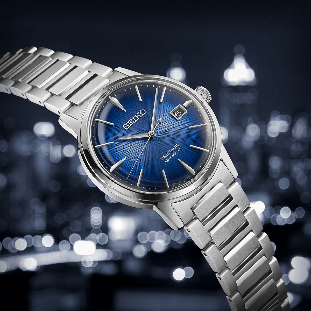Seiko Presage Cocktail Time The Aviation - Blue - SRPJ13J1