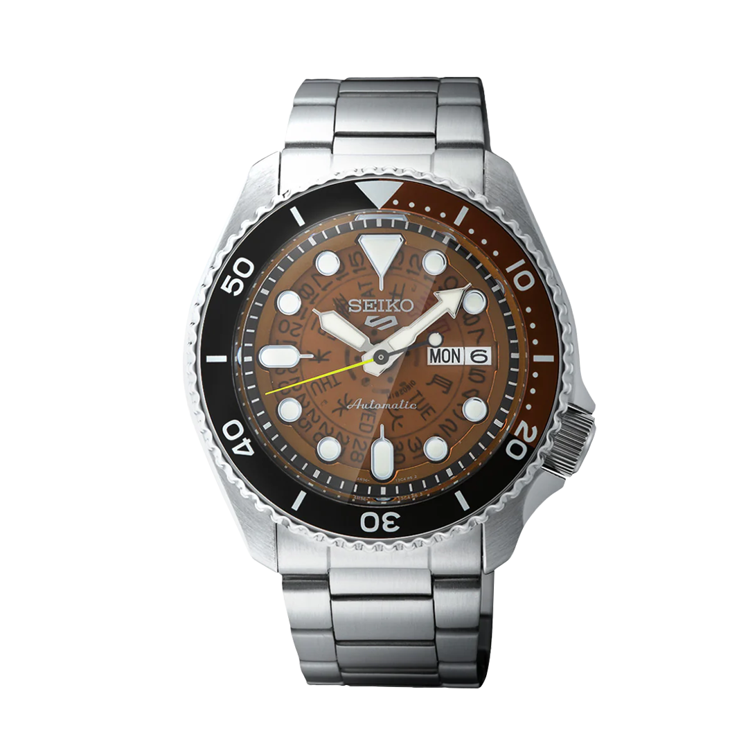 Seiko 5 Sports Skx Skeleton Style - Orange - SRPJ47K1