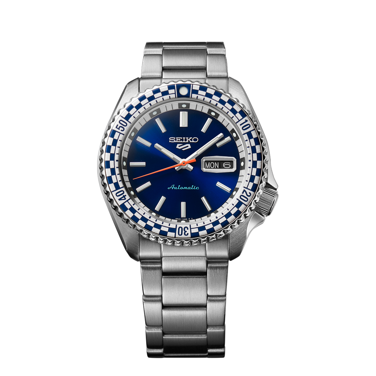 Seiko 5 Sports Petrol Blue Checker Flag Special Edition