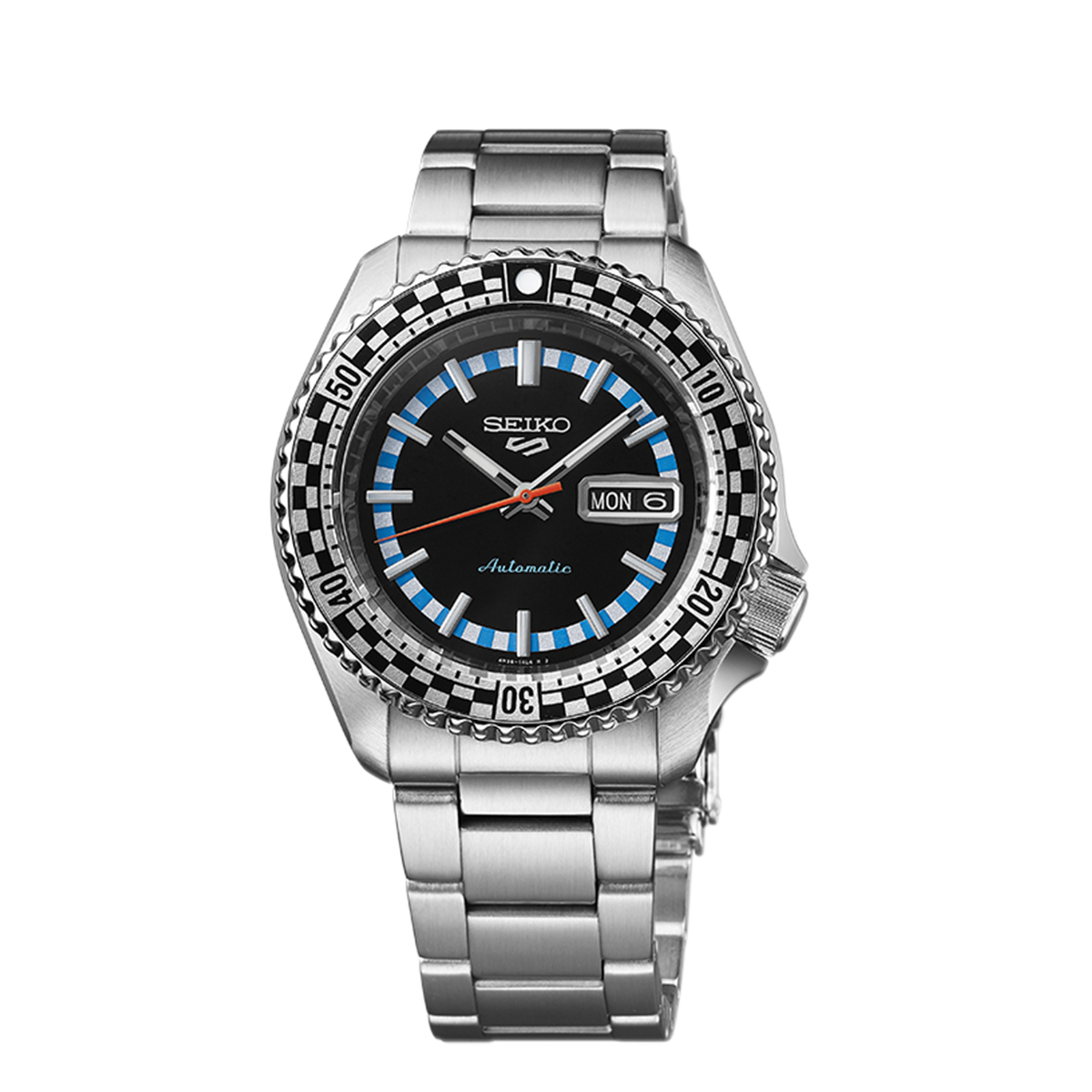 Seiko 5 Sports Black & White Checker Flag Special Edition