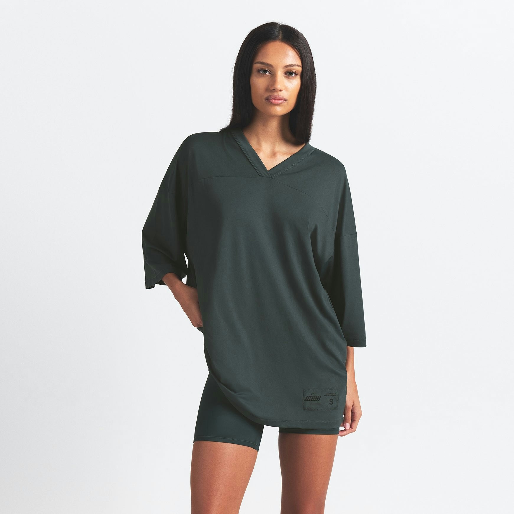 Skims Nikeskims Airy V-Neck Oversized Top Dark Teal