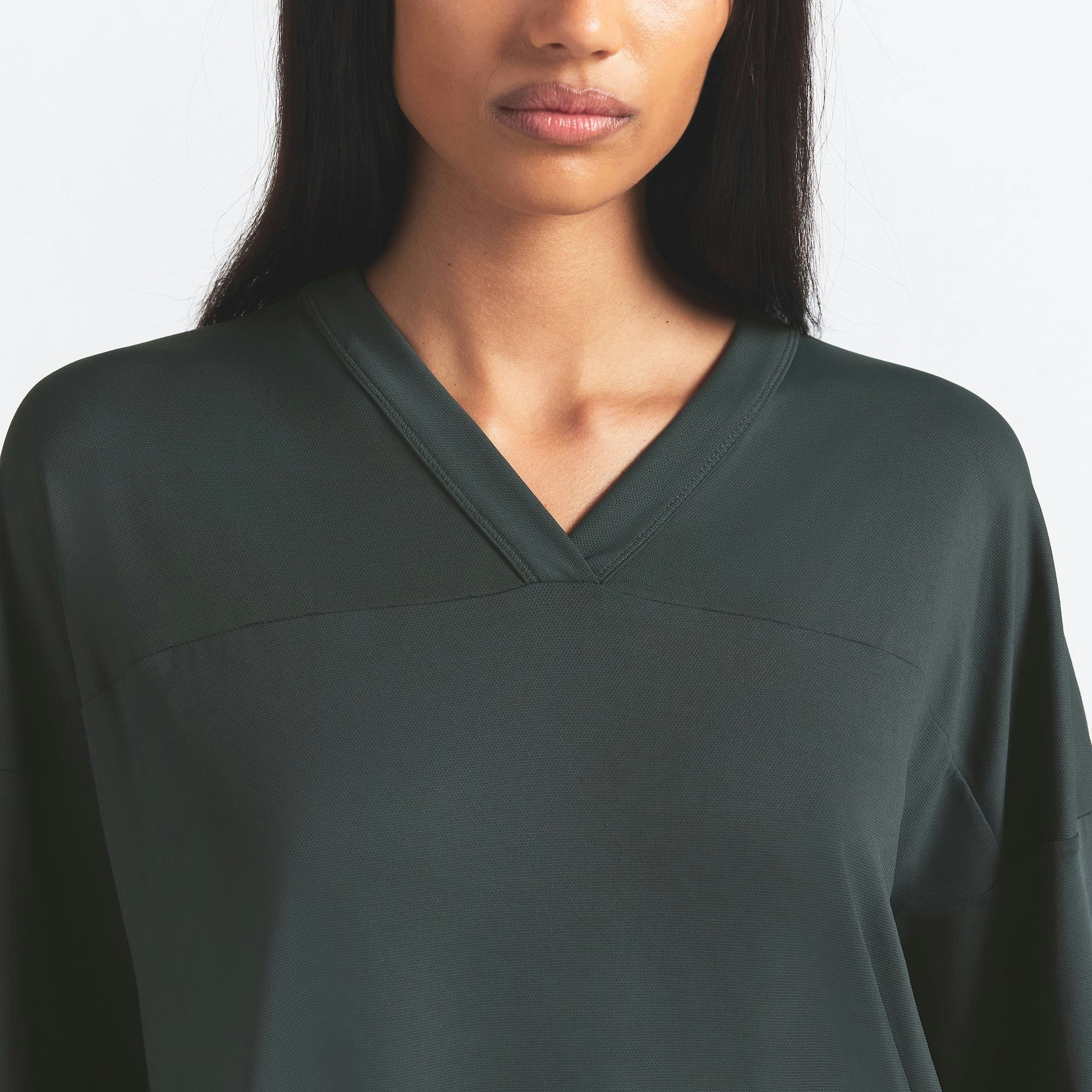 Skims Nikeskims Airy V-Neck Oversized Top Dark Teal