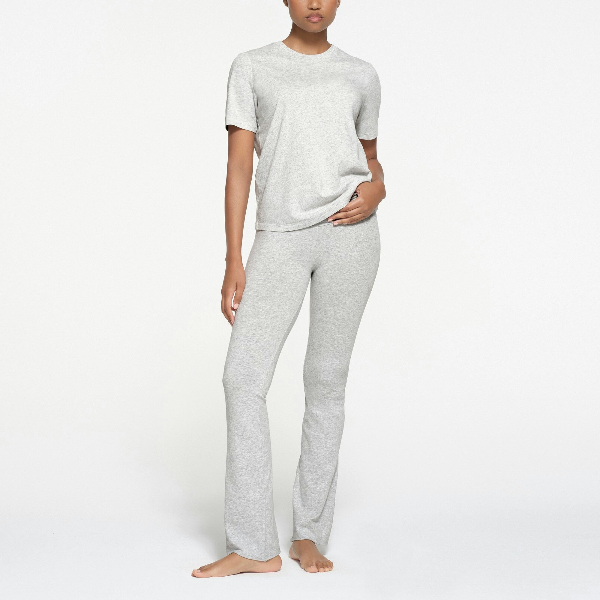 Skims Relaxed Tees T-Shirt Light Heather Grey