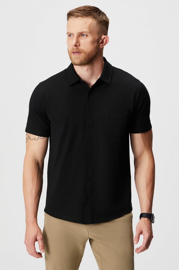 Fabletics The Dash Short Sleeve Button Up
