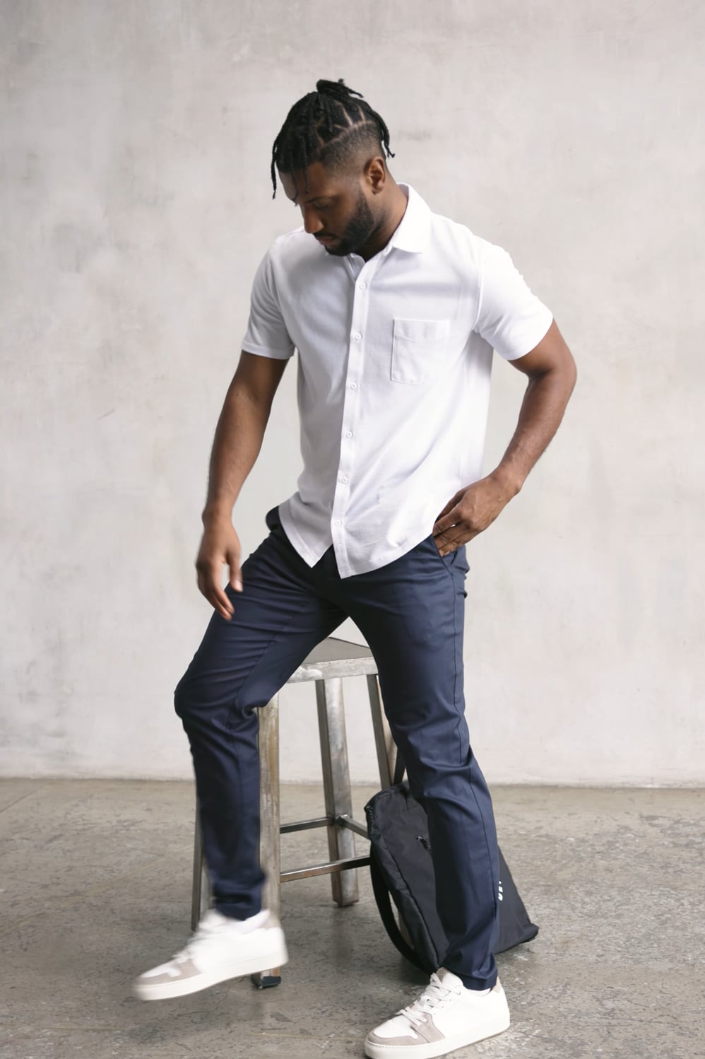 Fabletics The Dash Short Sleeve Button Up