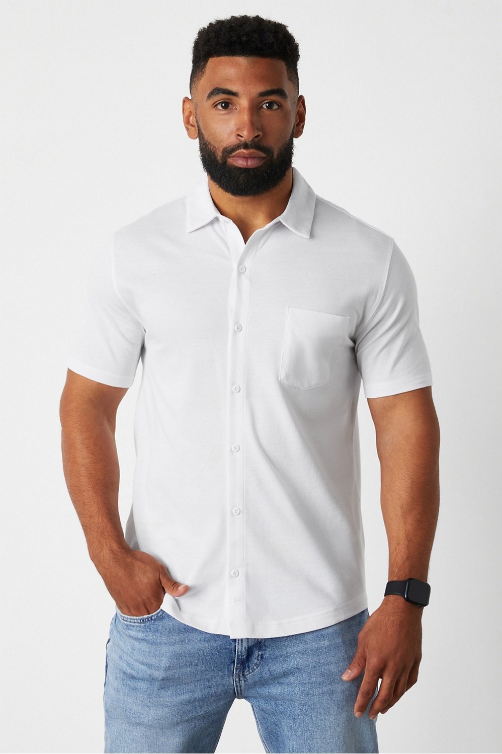 Fabletics The Dash Short Sleeve Button Up