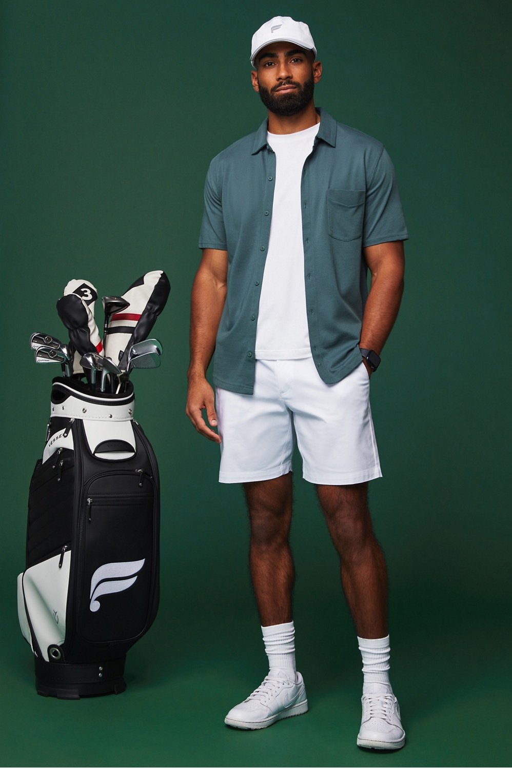 Fabletics The Dash Short Sleeve Button Up