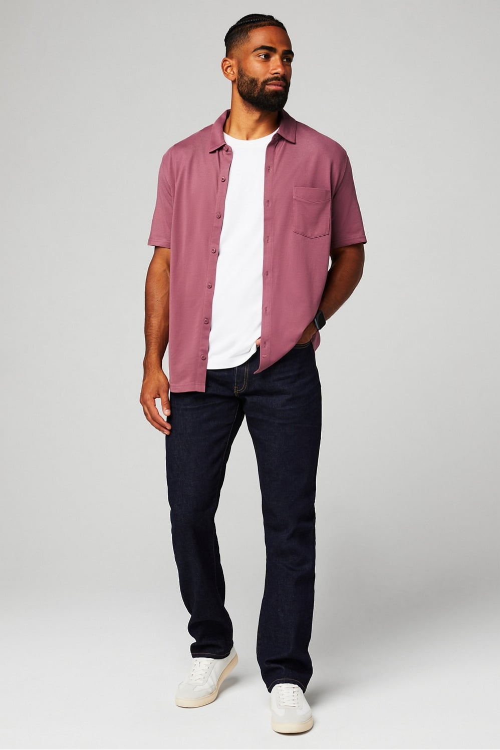 Fabletics The Dash Short Sleeve Button Up