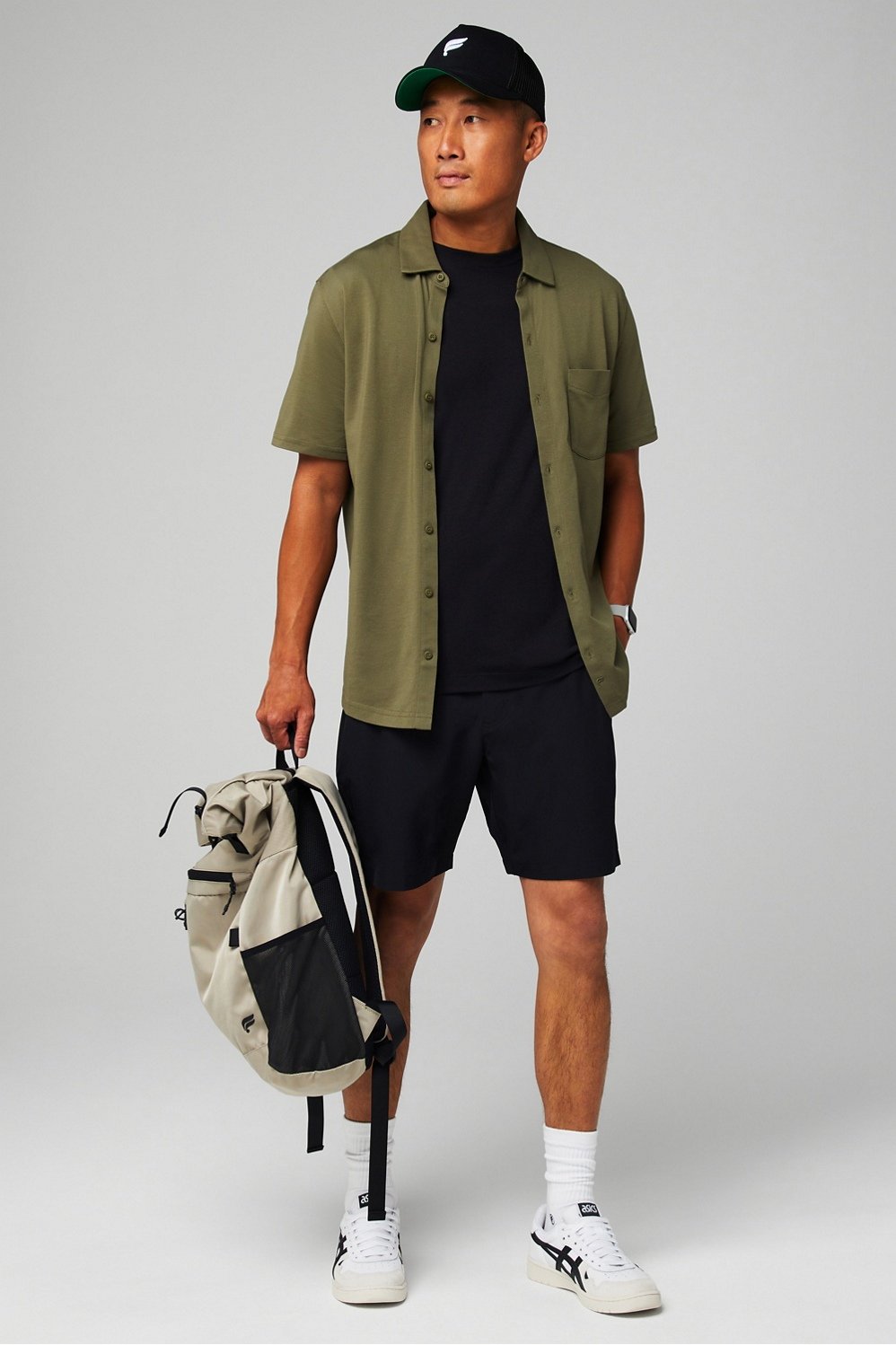Fabletics The Dash Short Sleeve Button Up