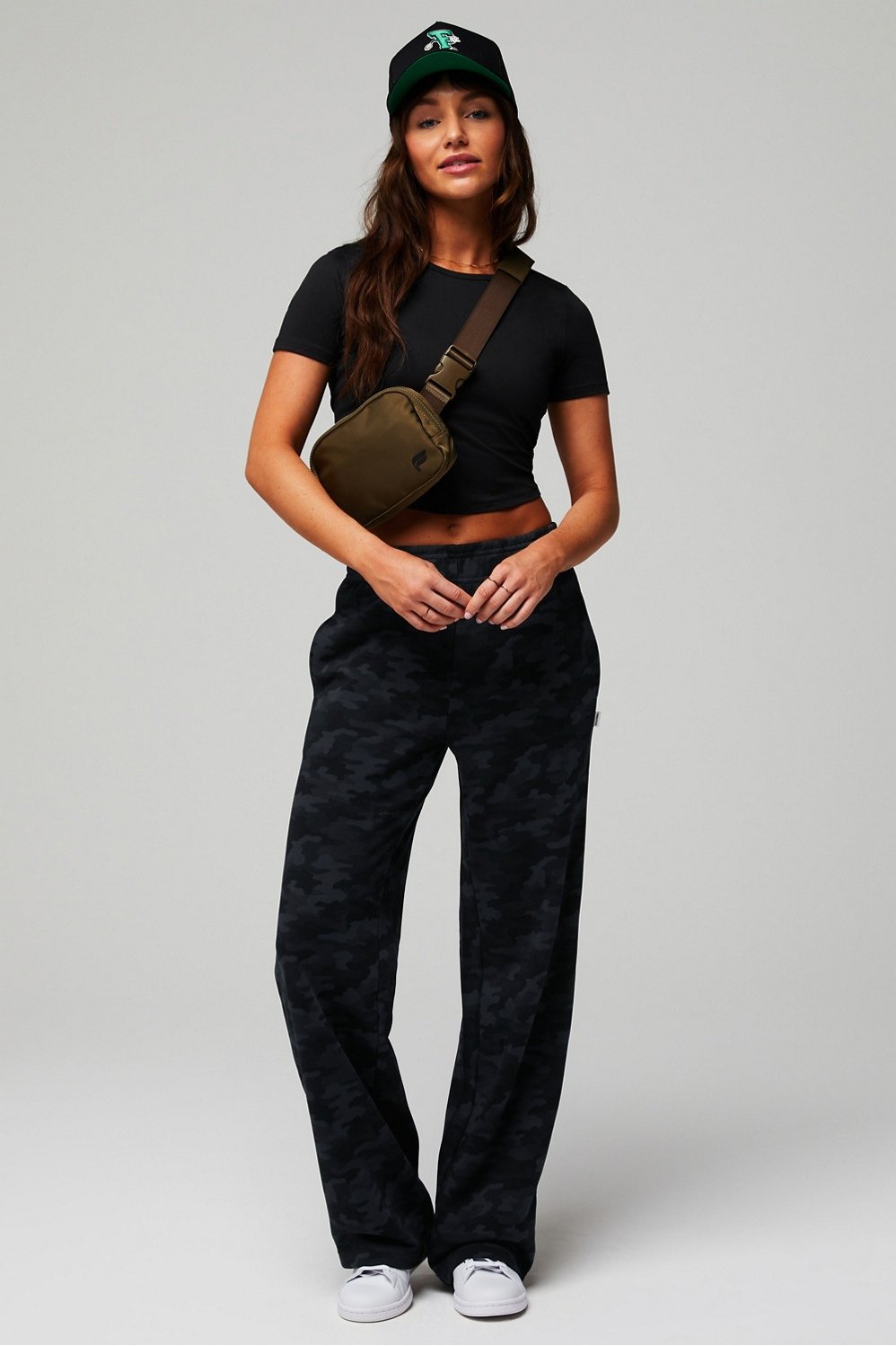 Fabletics Dry-Flex Open Back Twist Short-Sleeve Tee
