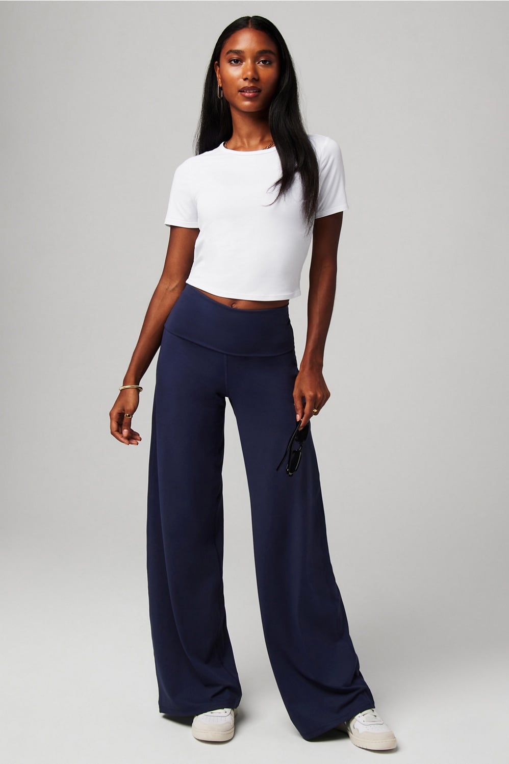 Fabletics Dry-Flex Open Back Twist Short-Sleeve Tee