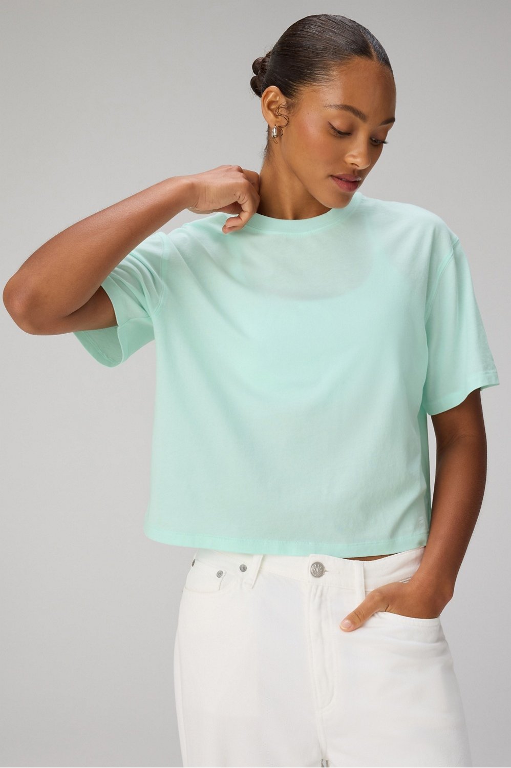 Fabletics 100% Cotton Boxy Tee