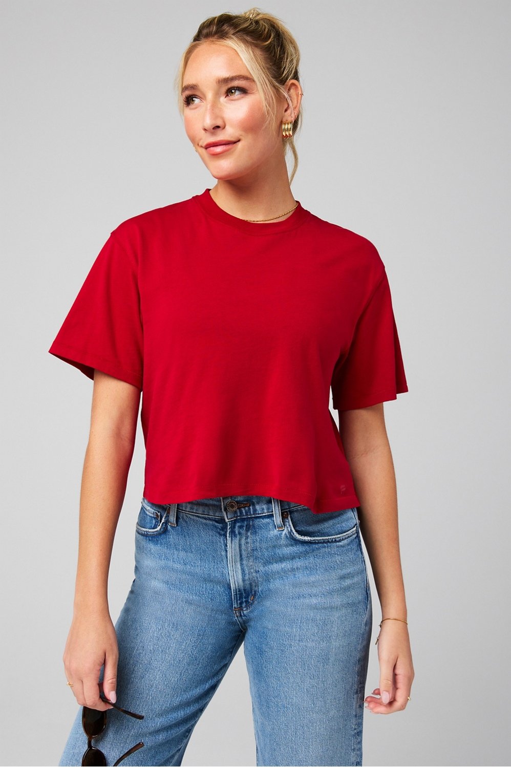 Fabletics 100% Cotton Boxy Tee