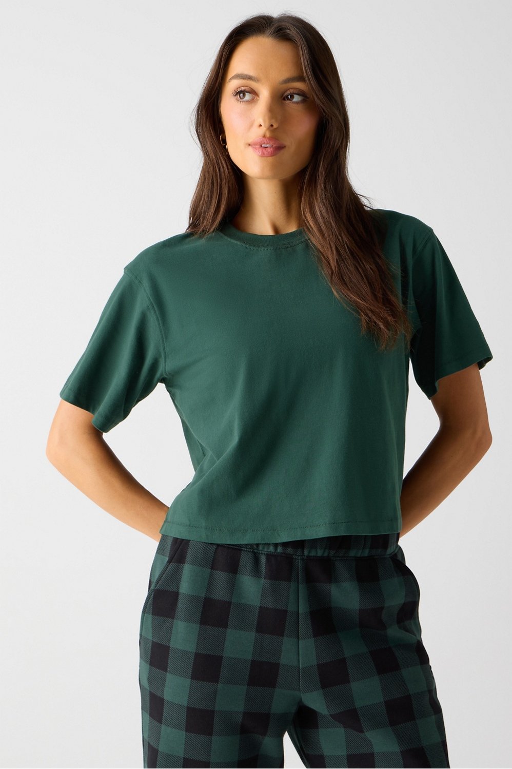 Fabletics 100% Cotton Boxy Tee