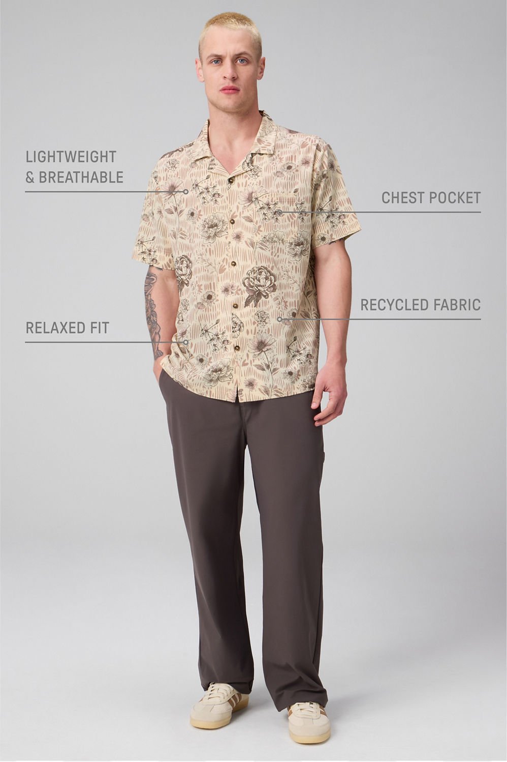 Fabletics The Cabana Button Up