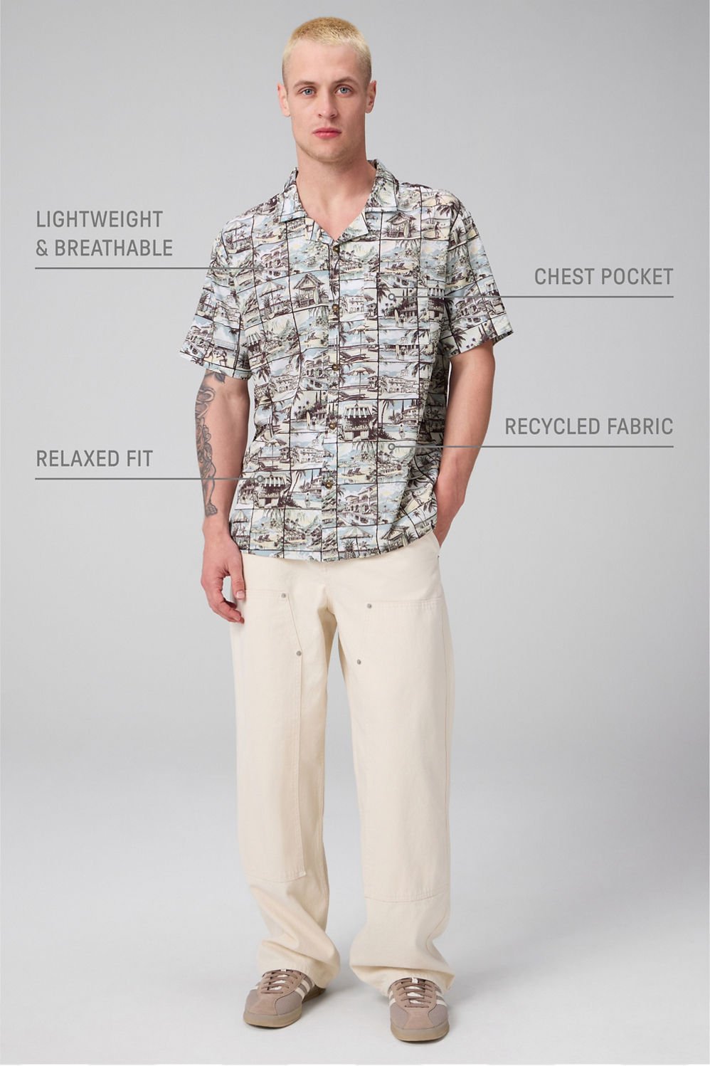 Fabletics The Cabana Button Up