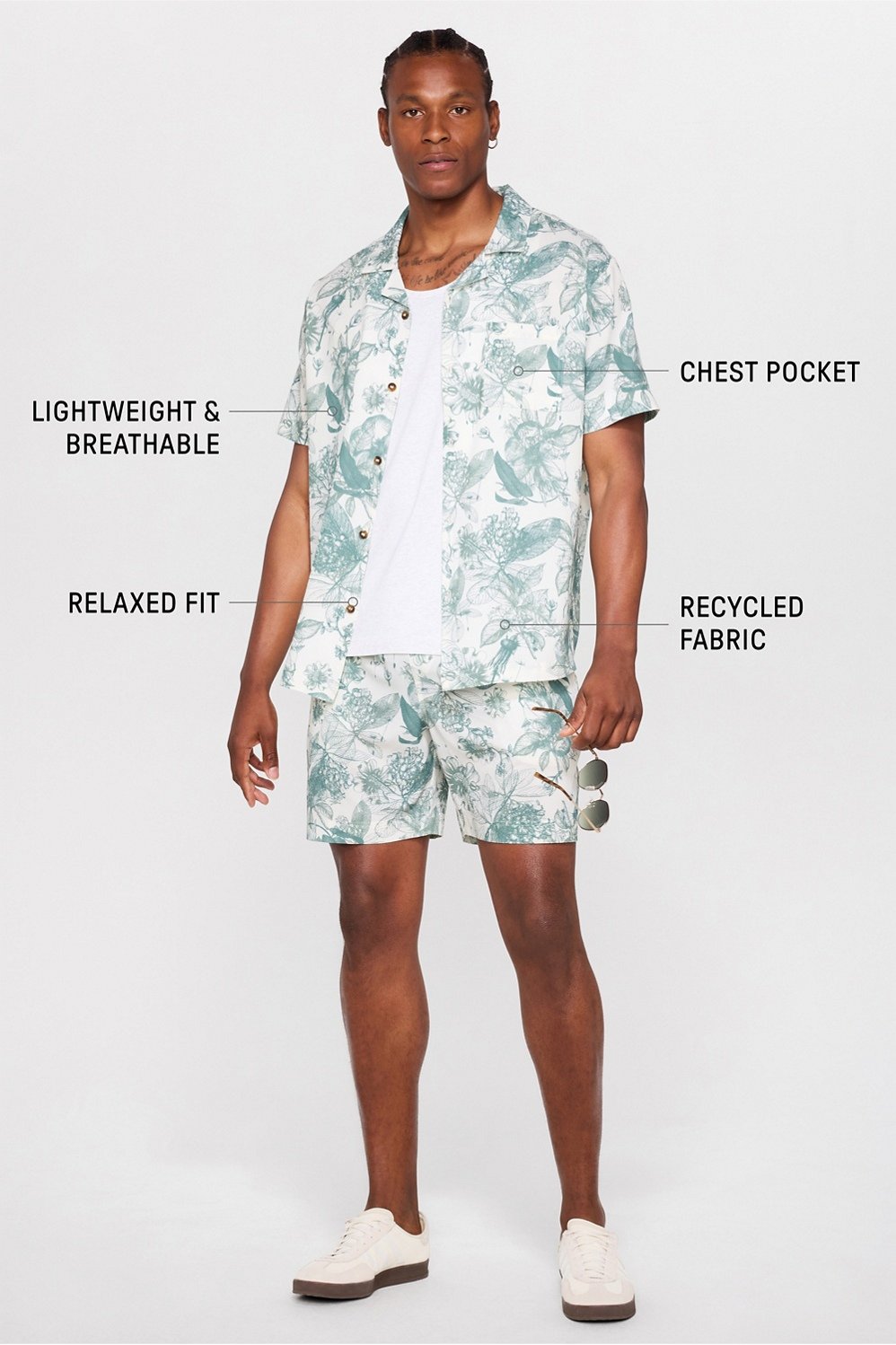 Fabletics The Cabana Button Up