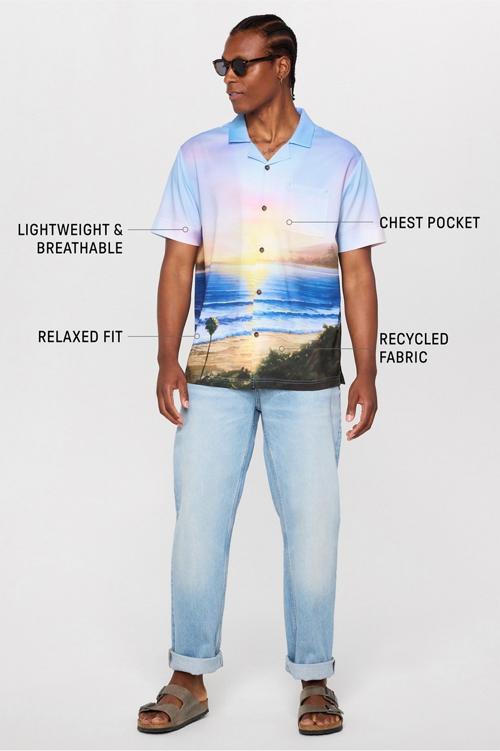 Fabletics The Cabana Button Up