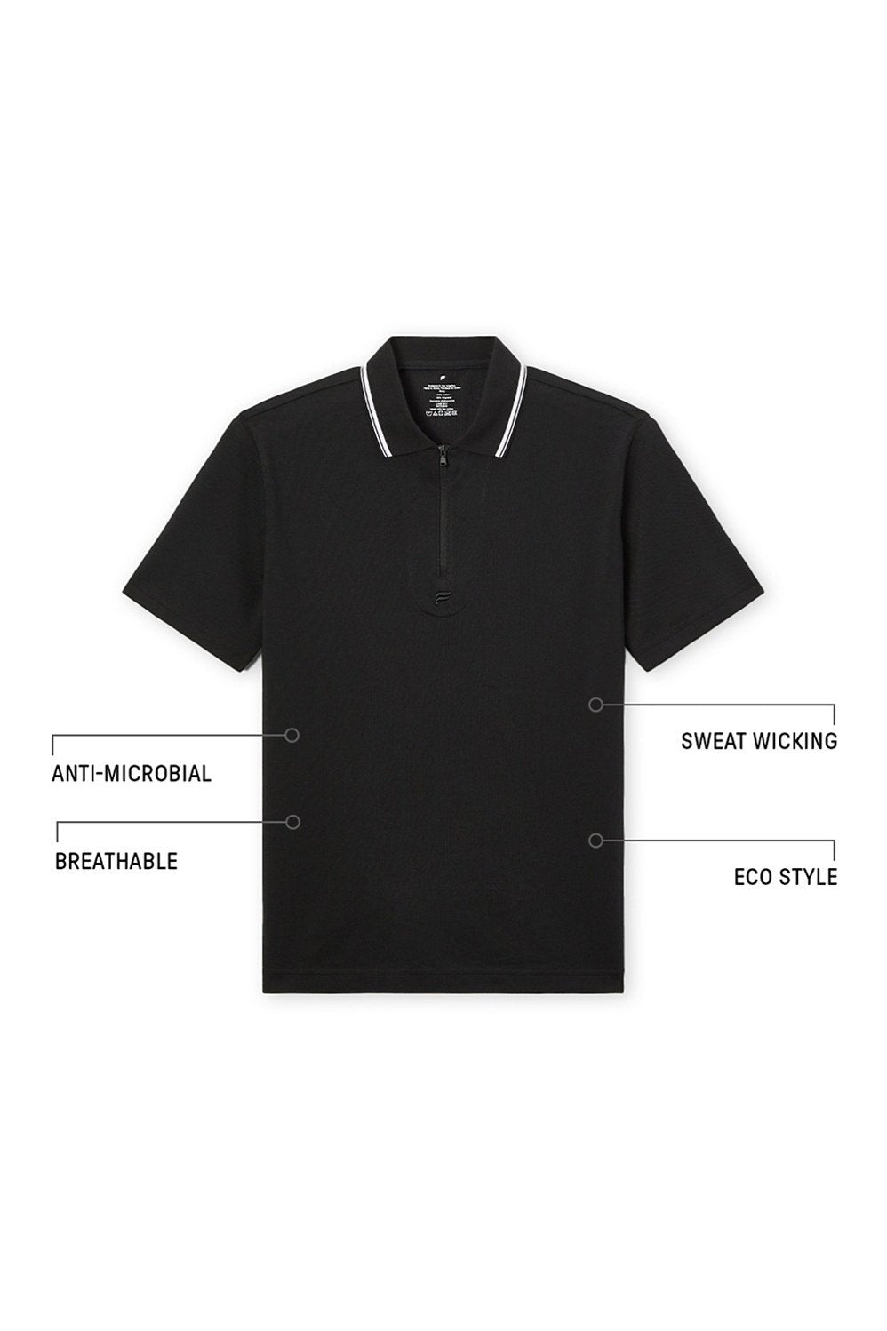 Fabletics The Dash Quarter Zip Polo