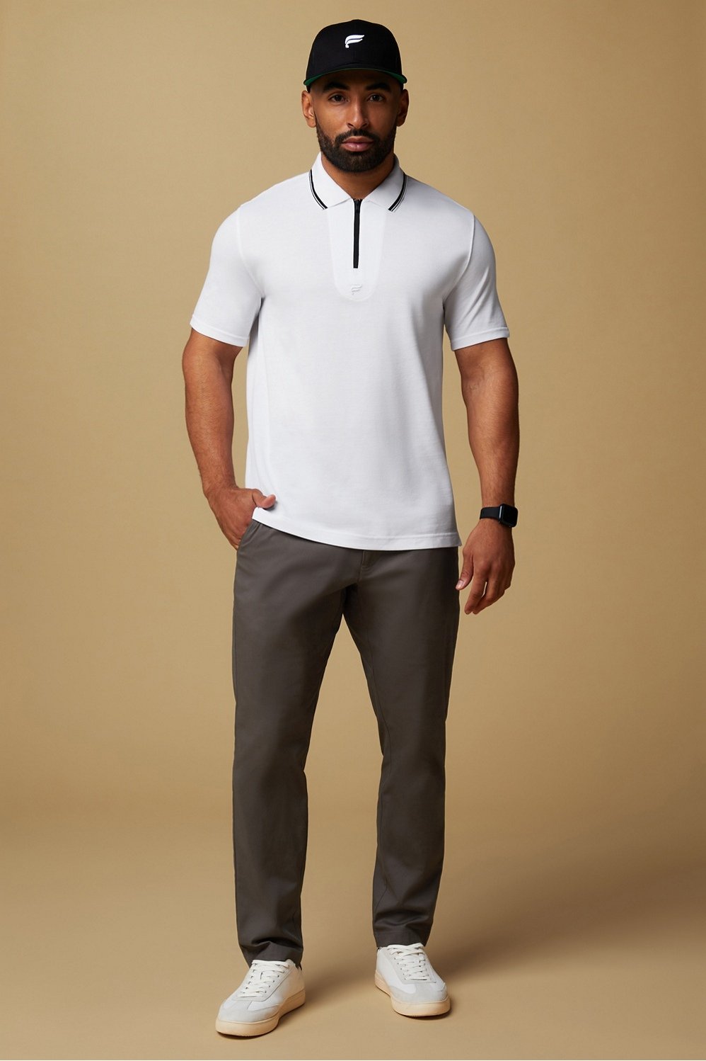 Fabletics The Dash Quarter Zip Polo