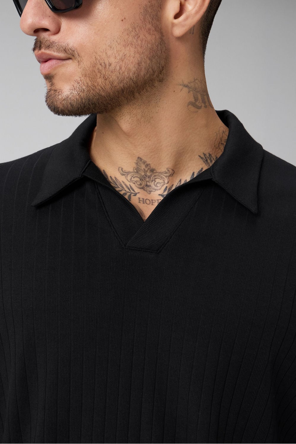 Fabletics The 24-7 Ribbed Johnny Collar Polo