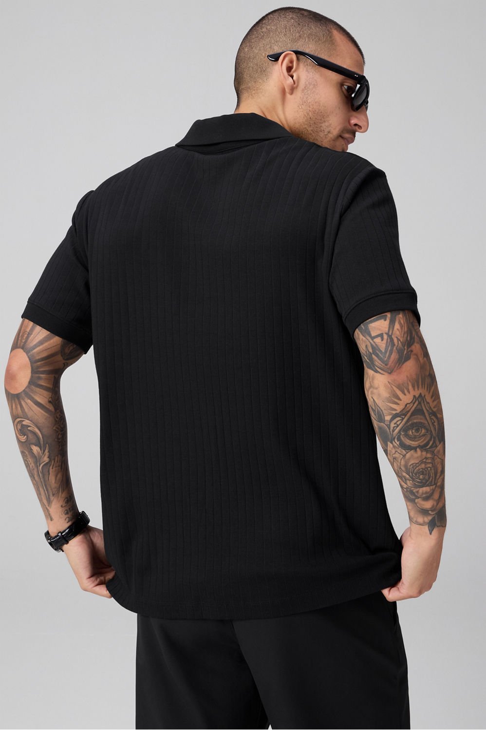 Fabletics The 24-7 Ribbed Johnny Collar Polo