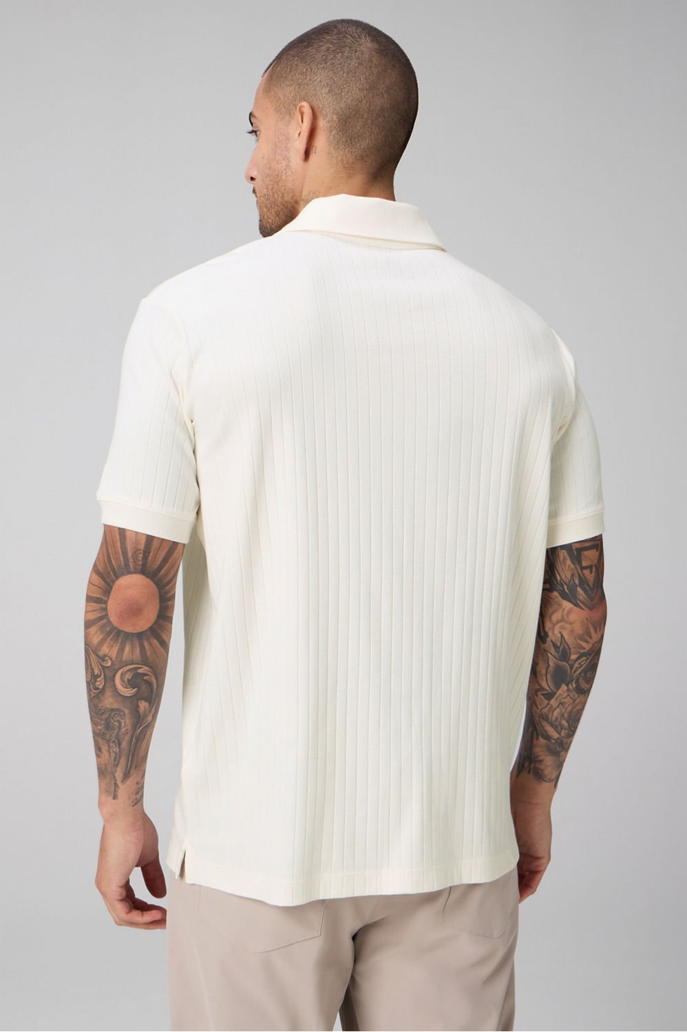 Fabletics The 24-7 Ribbed Johnny Collar Polo