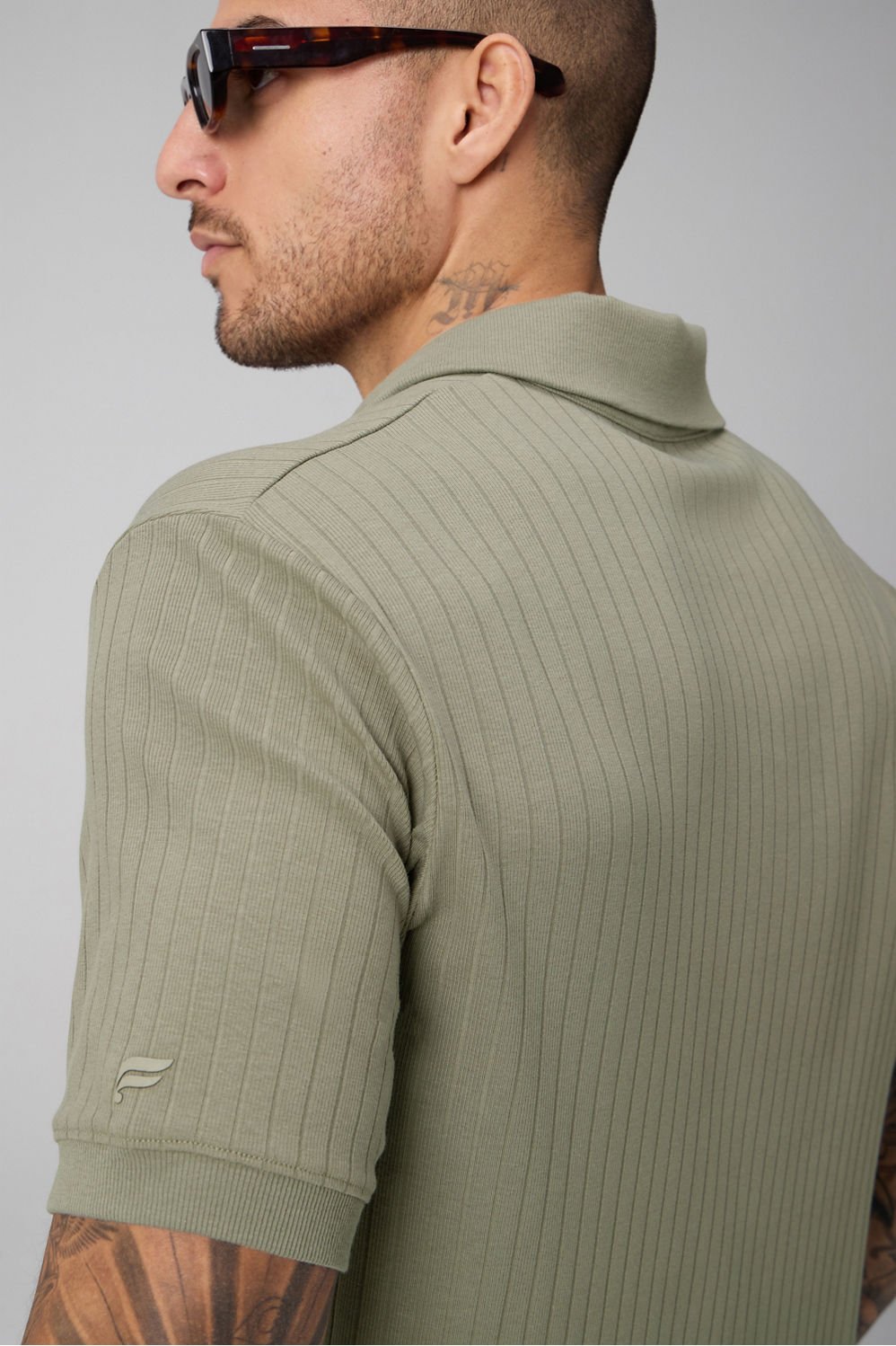 Fabletics The 24-7 Ribbed Johnny Collar Polo