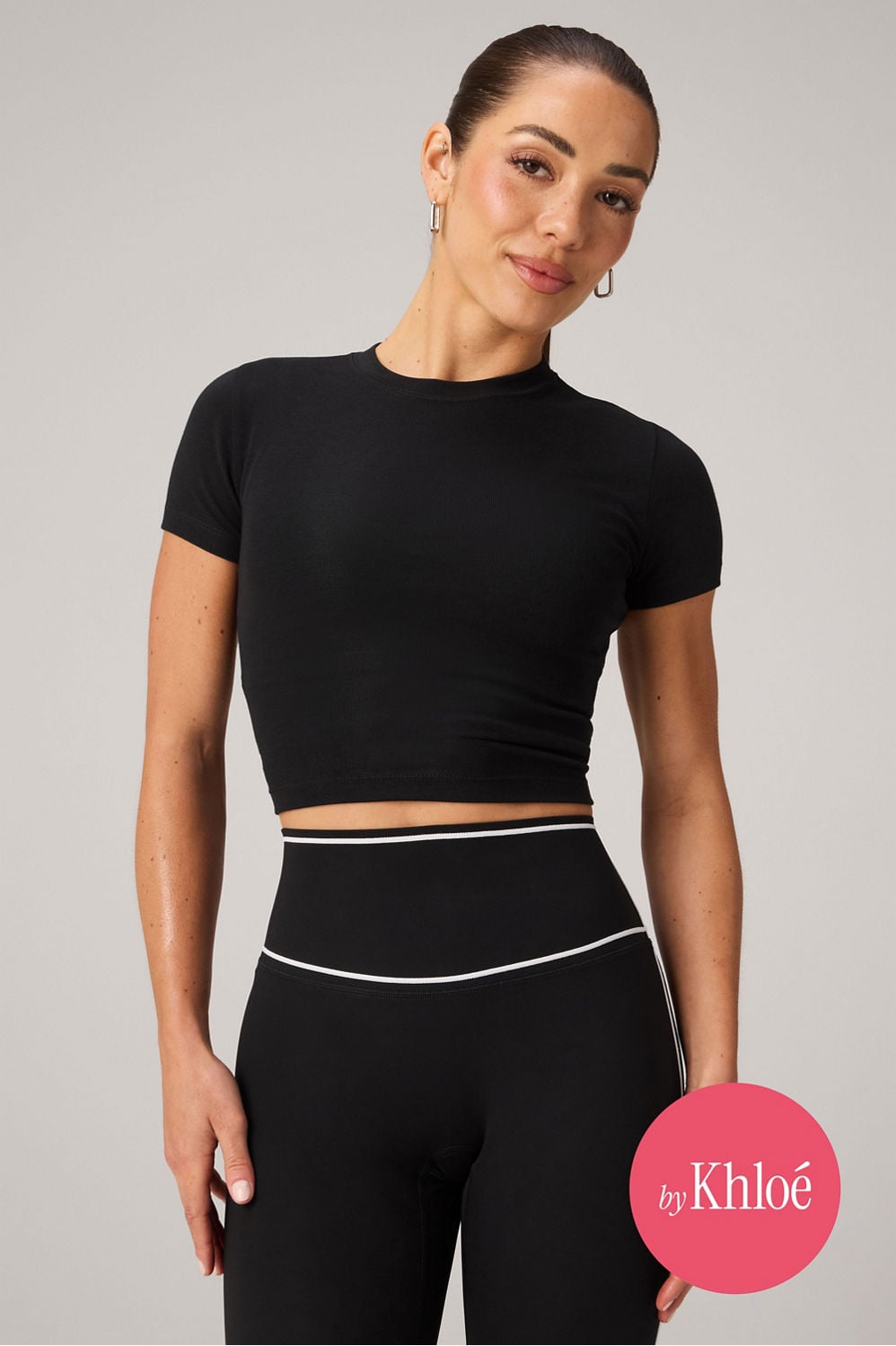 Fabletics Classic Cotton Cropped Baby Tee
