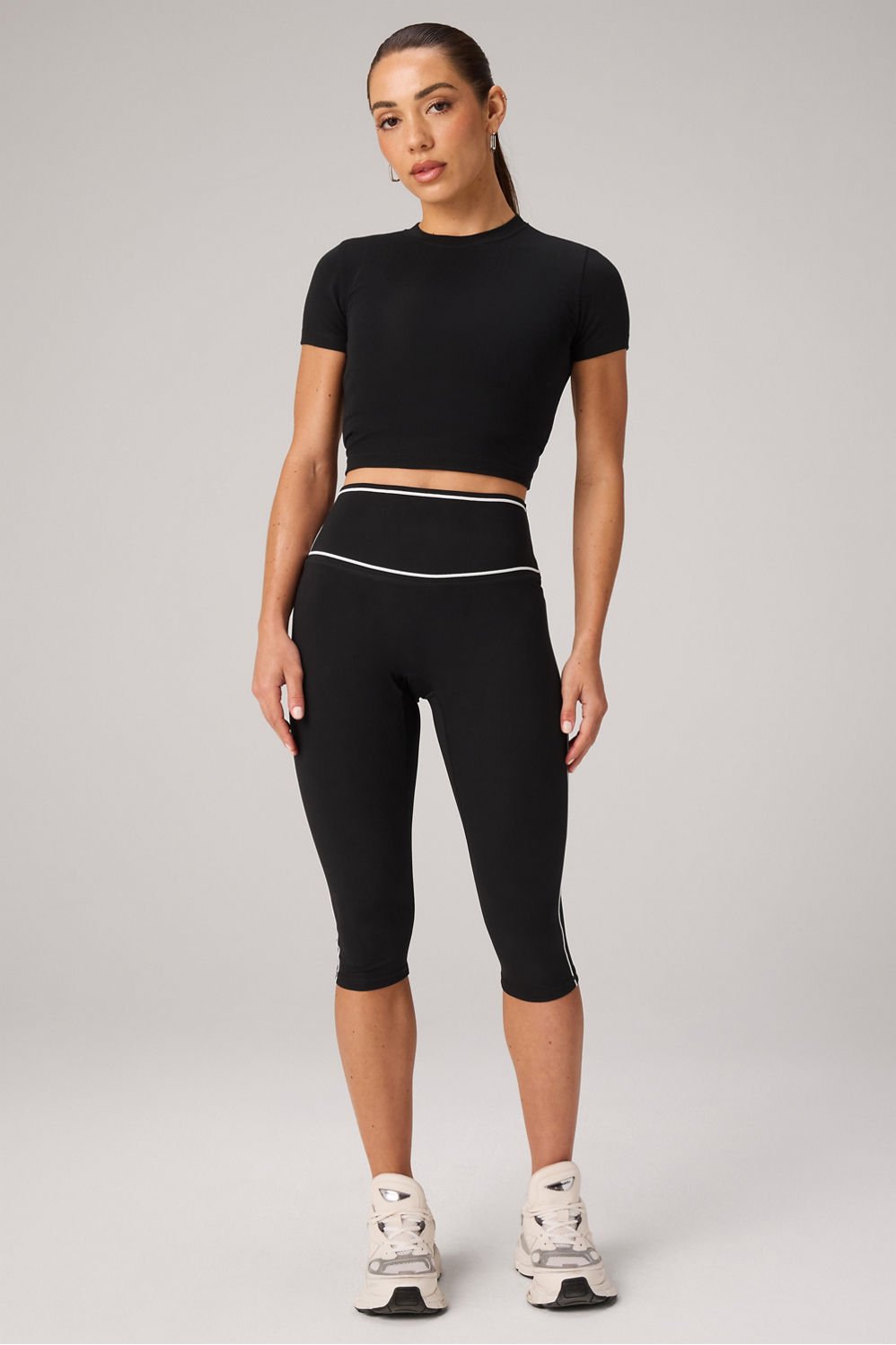 Fabletics Classic Cotton Cropped Baby Tee