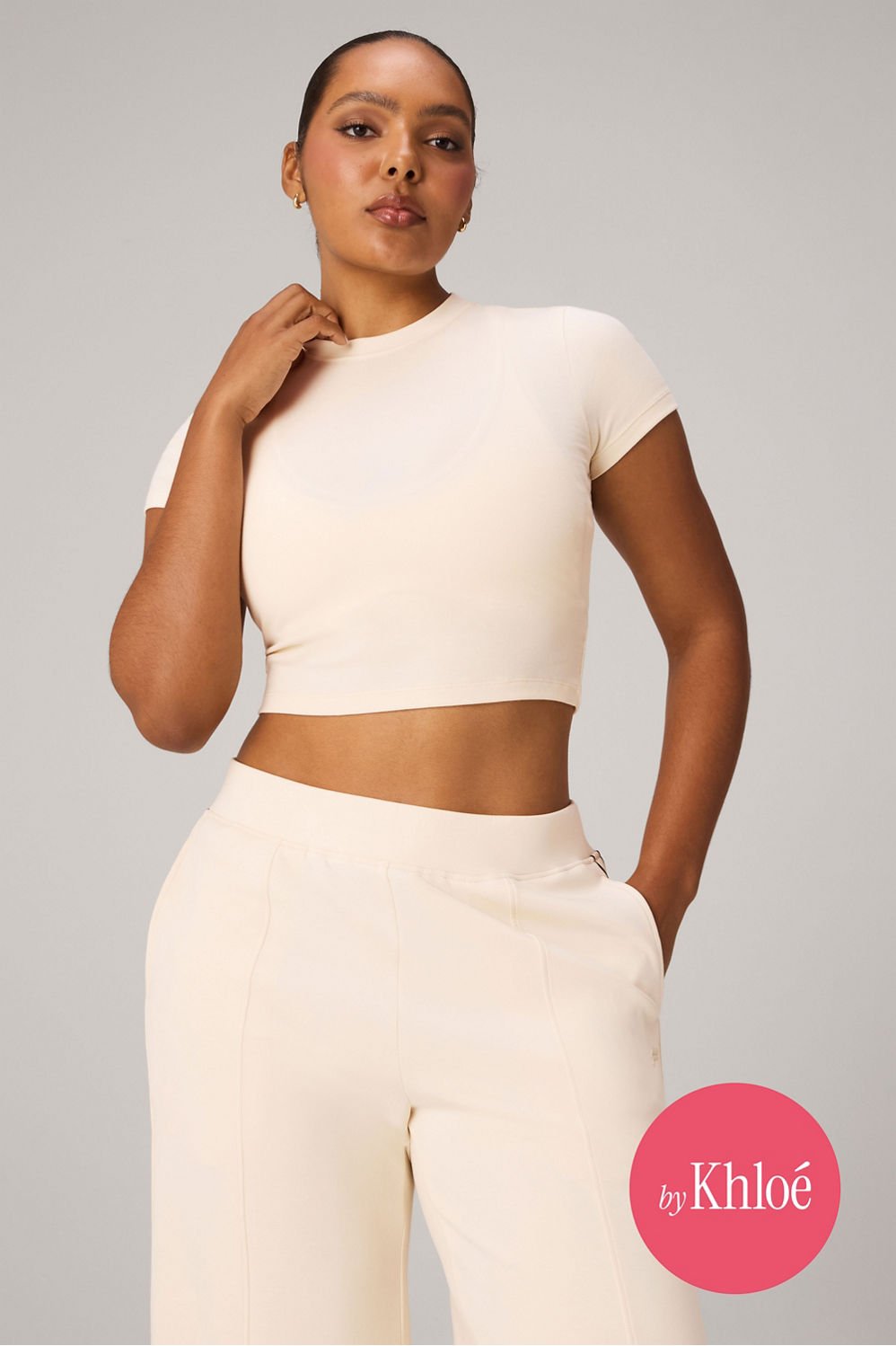 Fabletics Classic Cotton Cropped Baby Tee