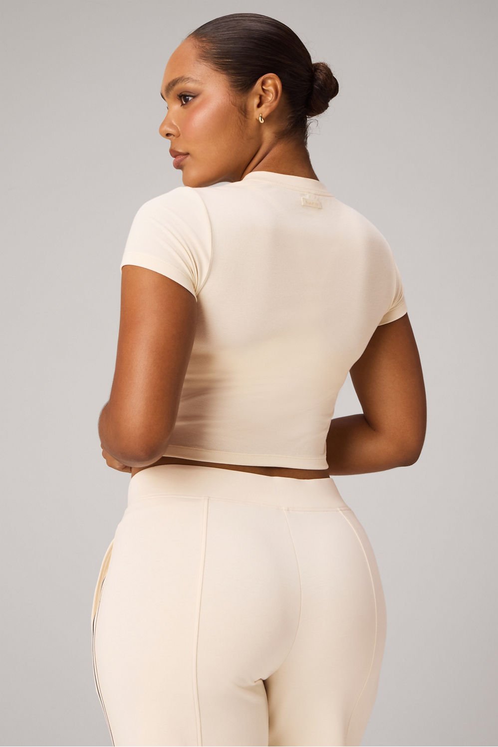 Fabletics Classic Cotton Cropped Baby Tee