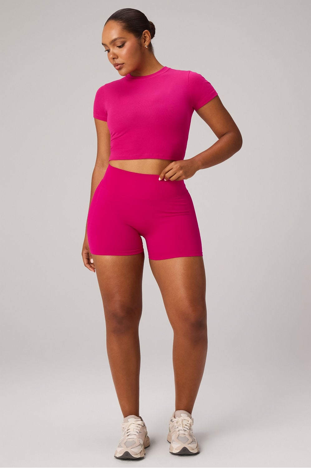 Fabletics Classic Cotton Cropped Baby Tee