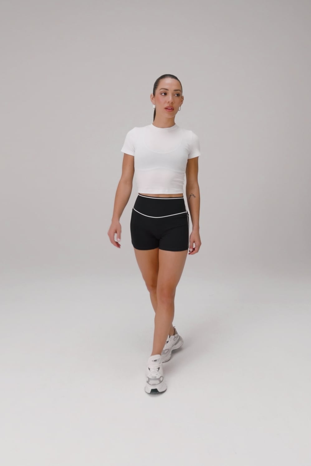 Fabletics Classic Cotton Cropped Baby Tee