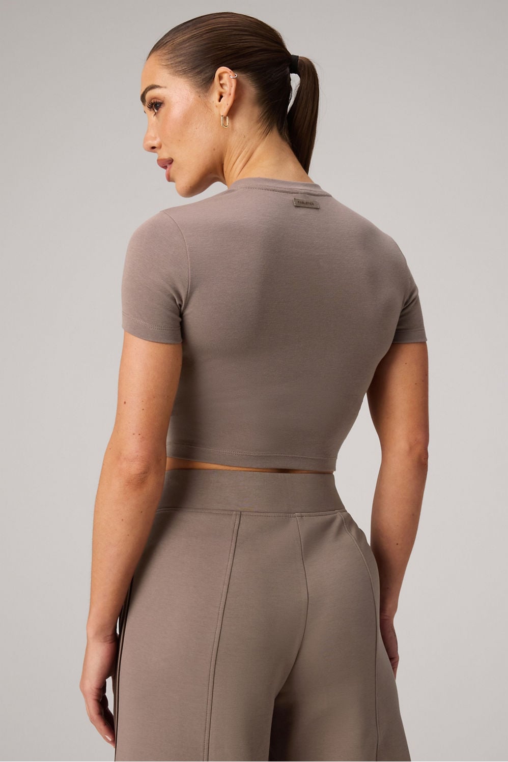 Fabletics Classic Cotton Cropped Baby Tee