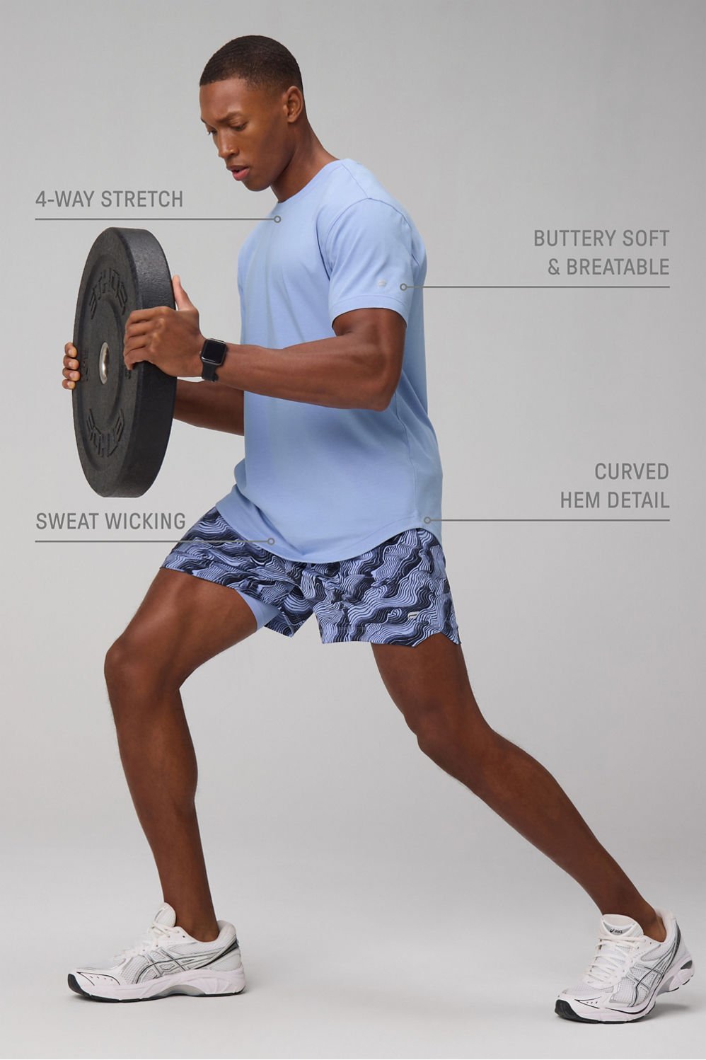Fabletics The 24-7 Tee (Curved Hem)