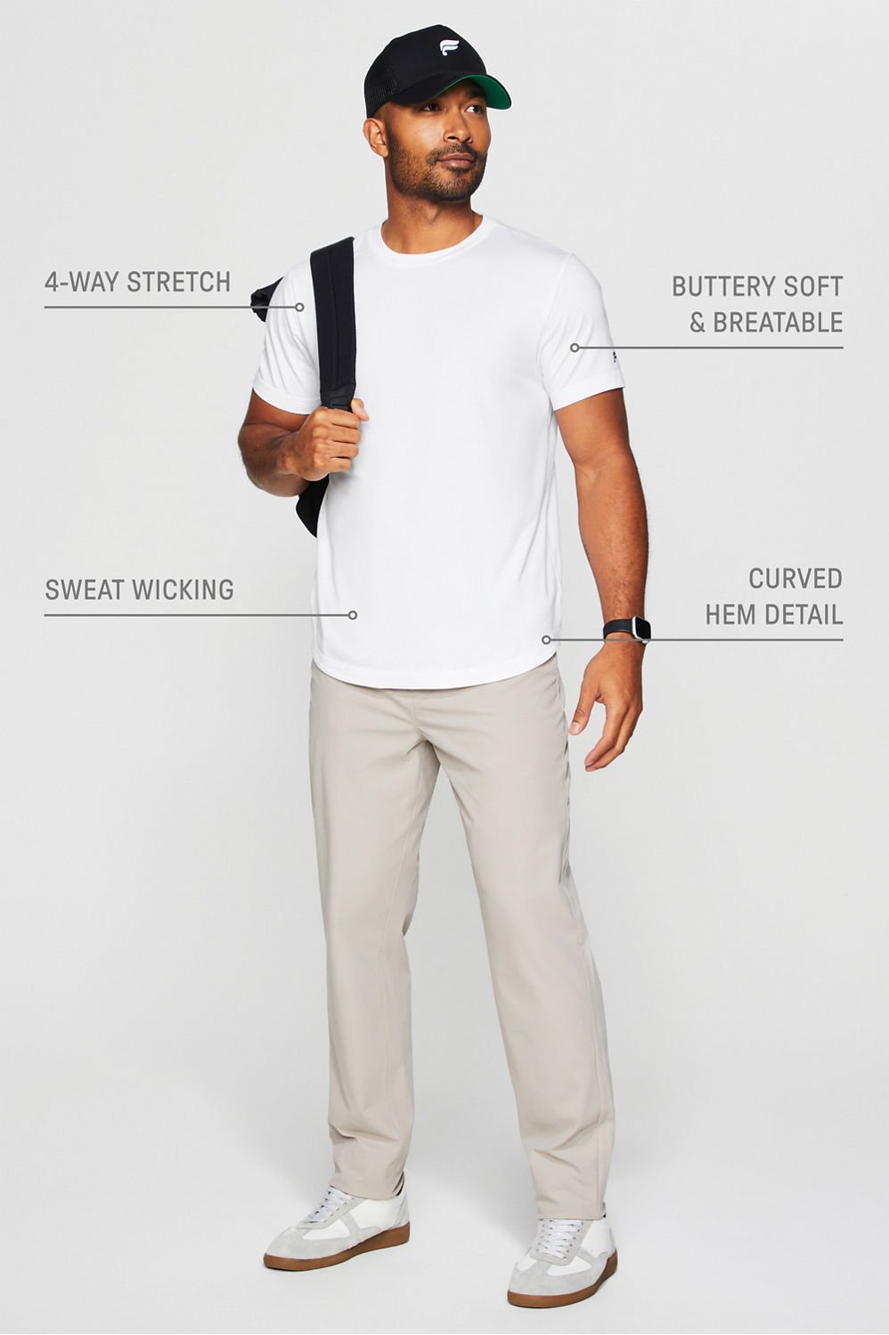 Fabletics The 24-7 Tee (Curved Hem)