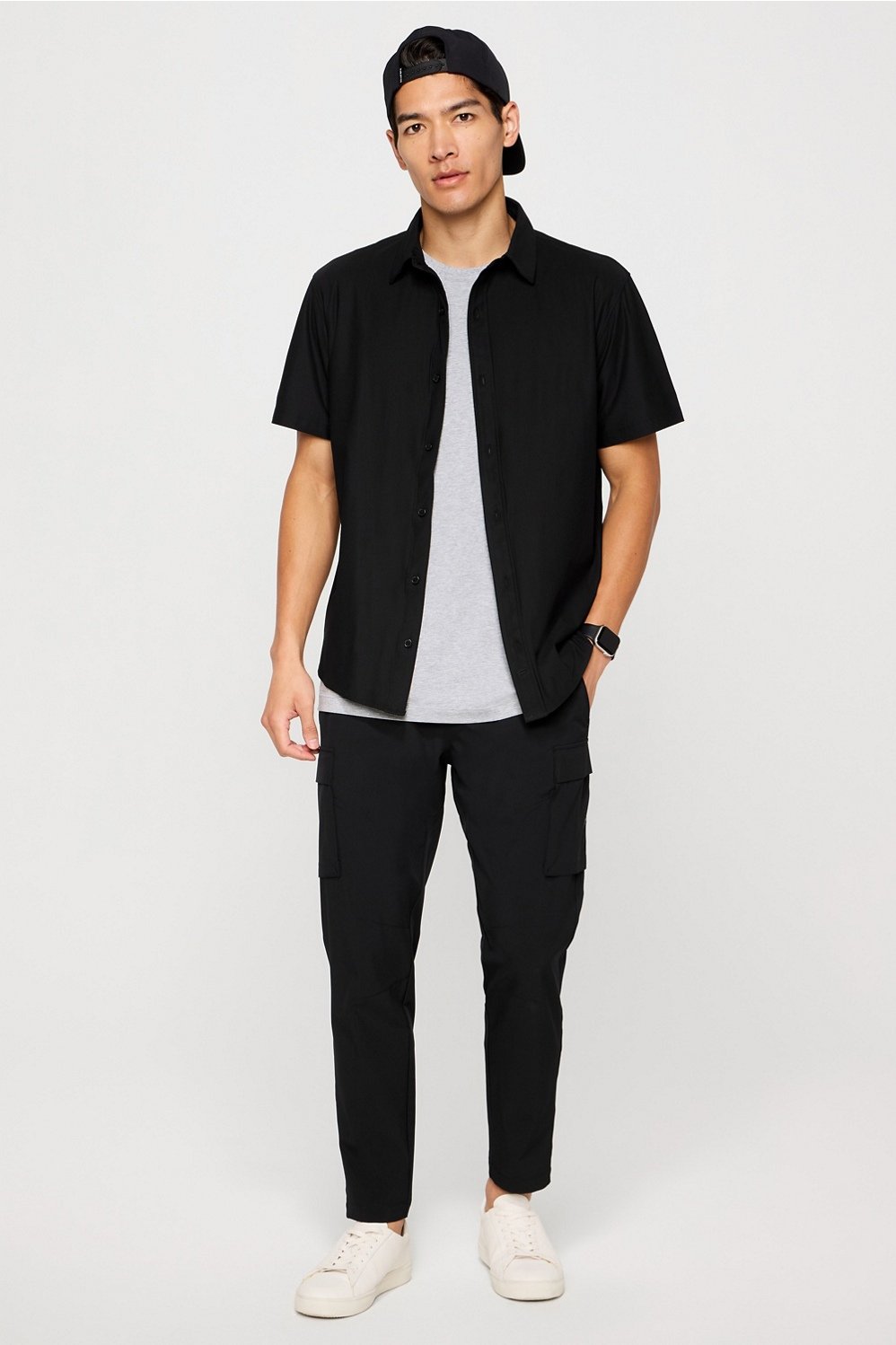 Fabletics The Don Short Sleeve Button Up