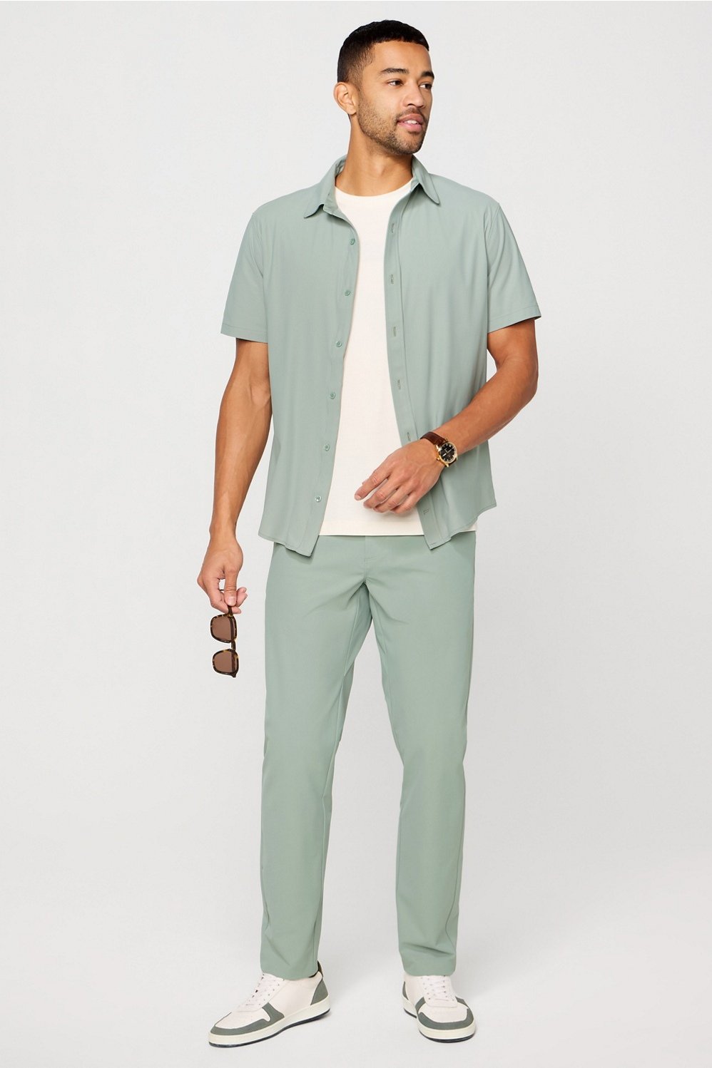 Fabletics The Don Short Sleeve Button Up