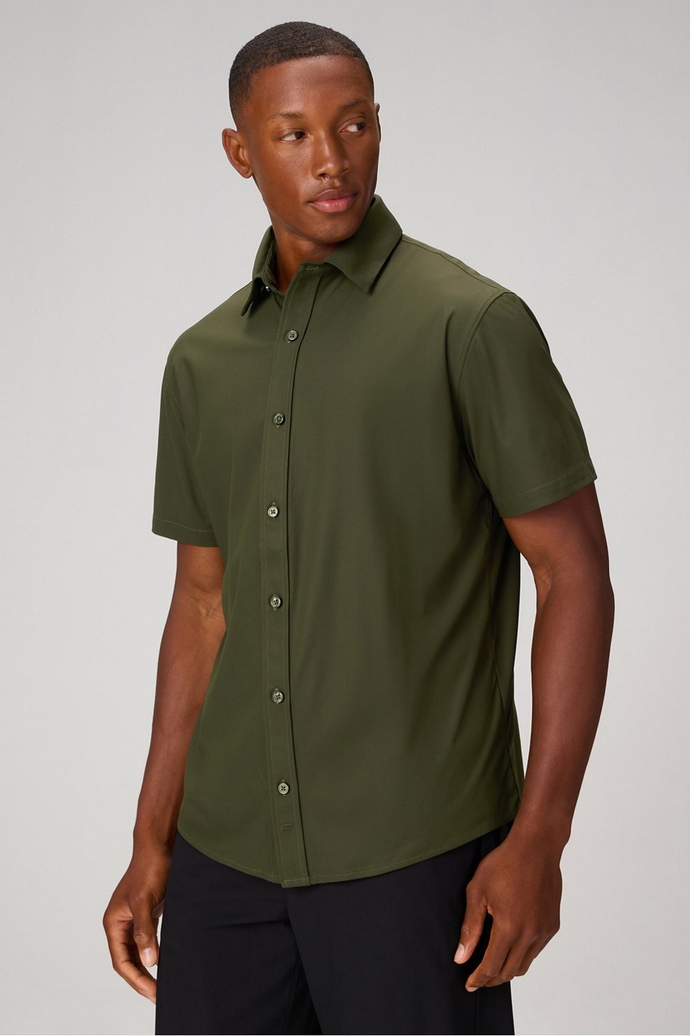 Fabletics The Don Short Sleeve Button Up