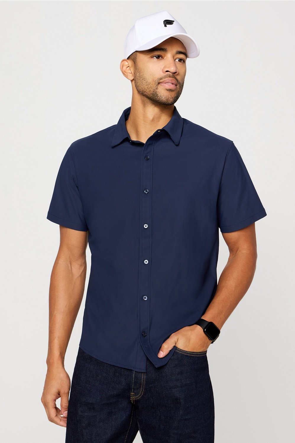 Fabletics The Don Short Sleeve Button Up